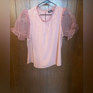 Polka Dot Sleeve Blouse